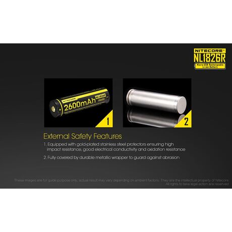 Μπαταρία NITECORE 18650 NL1826R 2600mAh