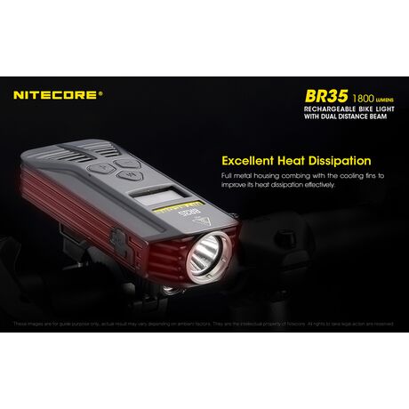 ΦΑΚΟΣ LED NITECORE BR35, 1800L, Ποδηλάτου