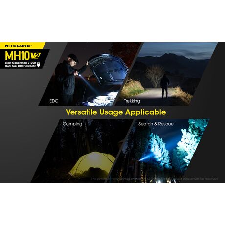 ΦΑΚΟΣ LED NITECORE MULTI TASK HYBRID MH10V2