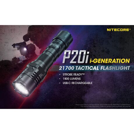 ΦΑΚΟΣ LED NITECORE PRECISE P20i, Tactical, Strobe Ready