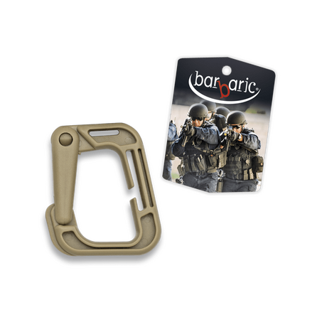 Κρίκος Carabiner Albainox συνθετικός Coyote