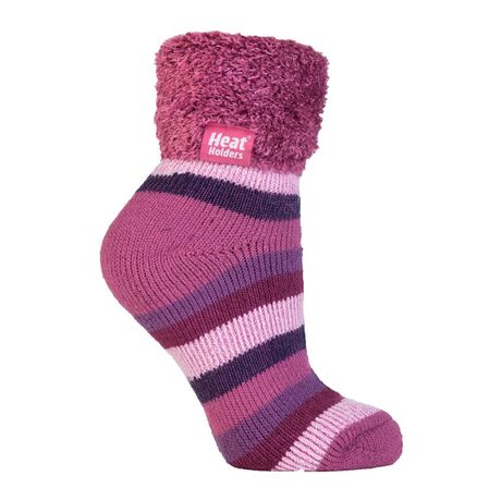 H.H.SOCKS LADIES LOUNGE MAUVE/CR.4893