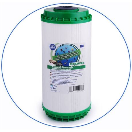 Σύστημα Φίλτρου Big Blue 10'' BBPSCBKDFCBLS10 της Aqua Filter με Διατομή Παροχής 1''