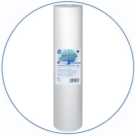 Σύστημα Φίλτρου Big Blue 20'' BBPSCBLS20 της Aqua Filter με Διατομή Παροχής 1''